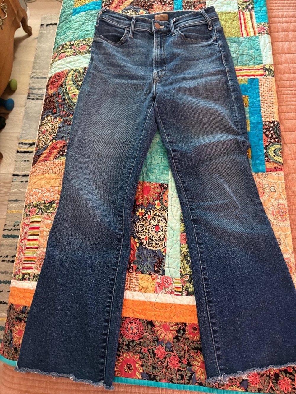 MOTHER The Hustler High Rise Ankle Lust for Life Jeans Women's Size 25